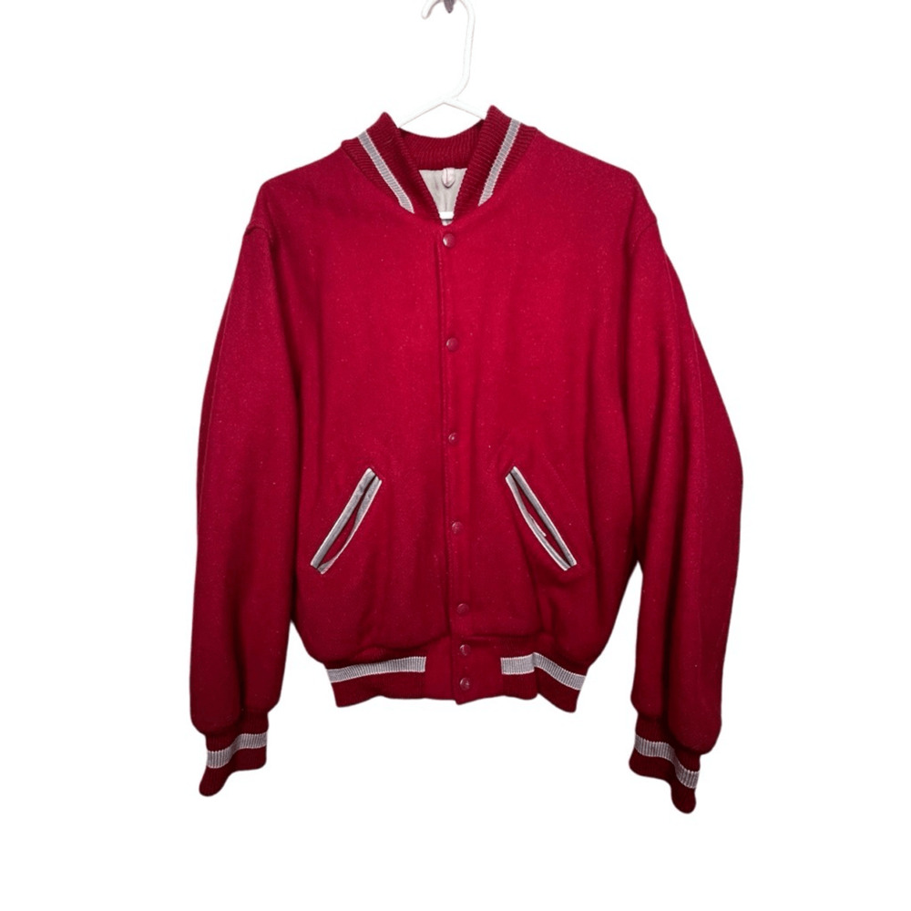 American Vintage 50s 60s Lasley Knitting Letterman Jacket USA 40